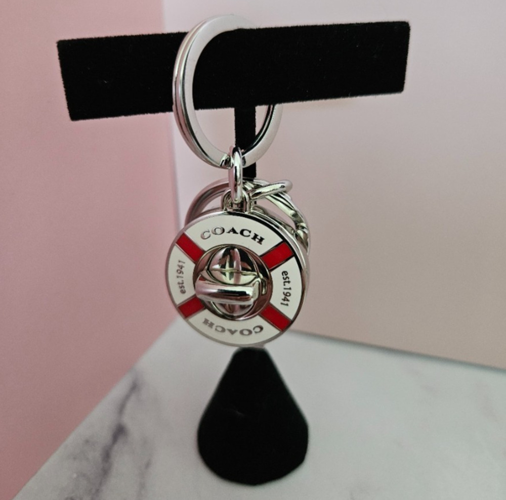 Coach Life Preserver Valet Keychain